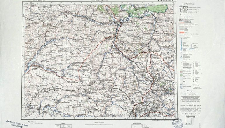 Немецкие карты 1941-1943 годов