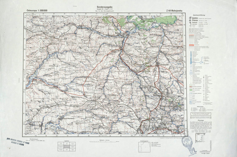 Немецкие карты 1941-1943 годов